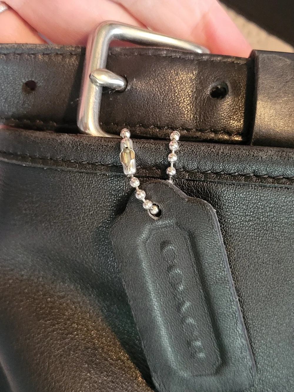 Coach Classic Black Messenger Briefcase - Leather And Nylon